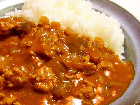 茄子とひき肉のカレー